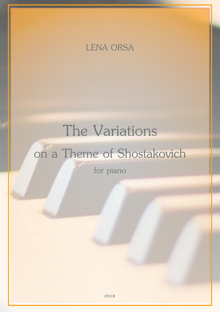 Free Sheet Music Variations On A Theme Of Shostakovich