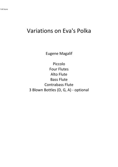 Free Sheet Music Variations On Evas Polka