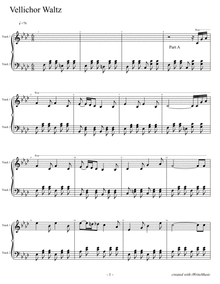 Vellichor Waltz Sheet Music