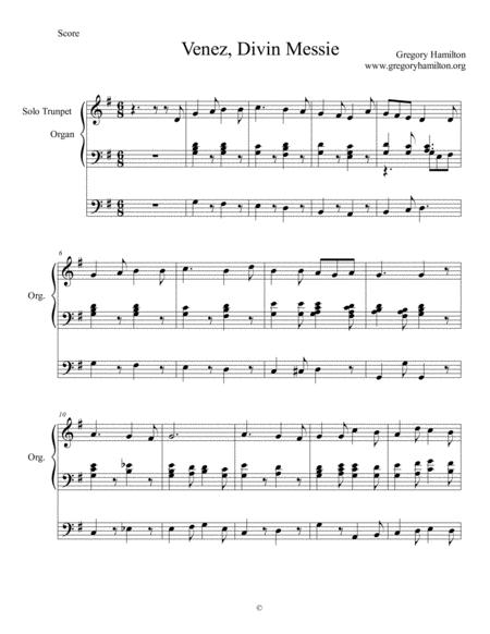 Free Sheet Music Venez Divin Messie O Come Divine Messiah Alternate Harmonization