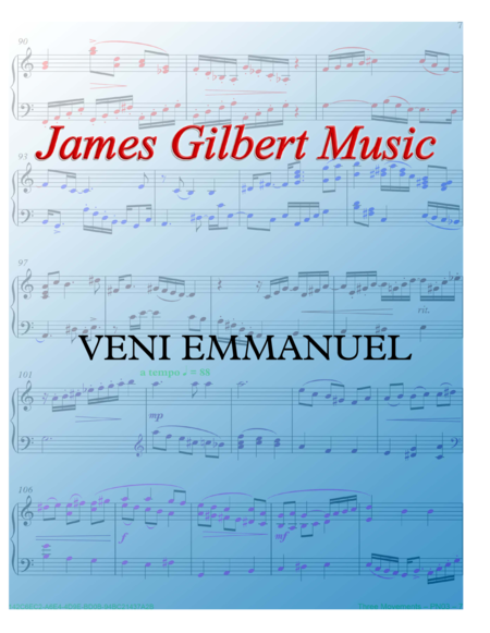 Veni Emmanuel O Come O Come Emmanuel Sheet Music