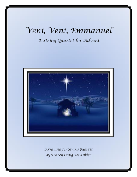 Free Sheet Music Veni Veni Emmanuel For String Quartet