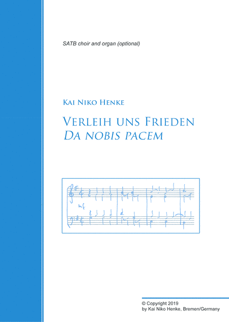 Verleih Uns Frieden Da Nobis Pacem Sheet Music