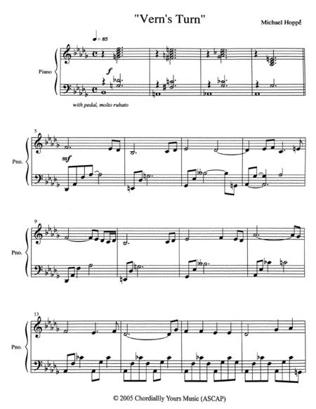 Free Sheet Music Verns Turn