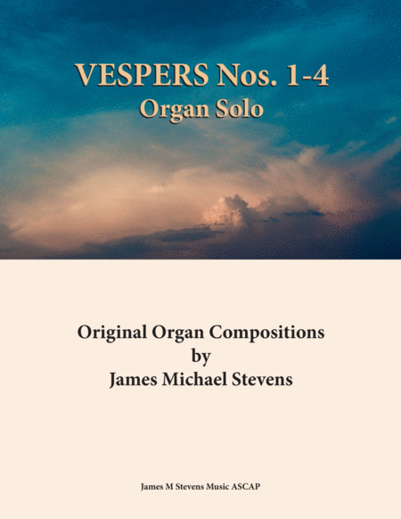 Vespers Nos 1 4 Organ Book Sheet Music