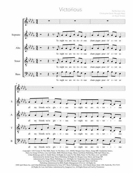 Free Sheet Music Victorious