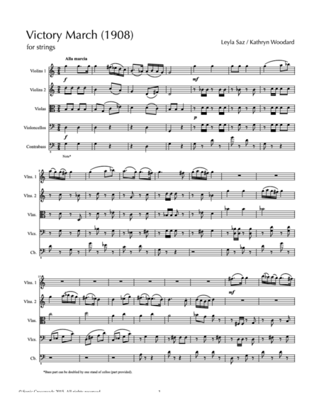 Victory March Strings Sheet Music