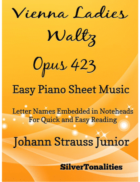 Vienna Ladies Waltz Opus 423 Easy Piano Sheet Music Sheet Music