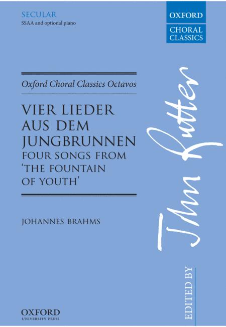 Vier Lieder Aus Dem Jungbrunnen Four Songs From The Fountain Of Youth Sheet Music