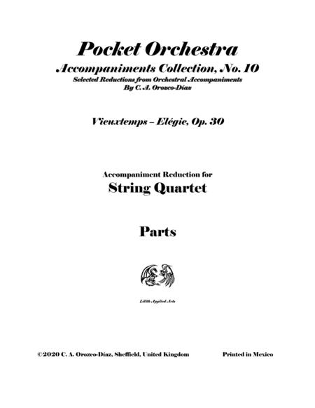 Free Sheet Music Vieuxtemps Elgie For Viola And String Quartet Op 30 Parts