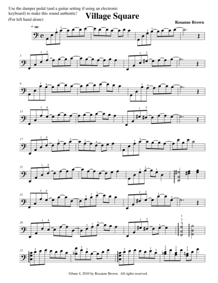 Village Square Sheet Music