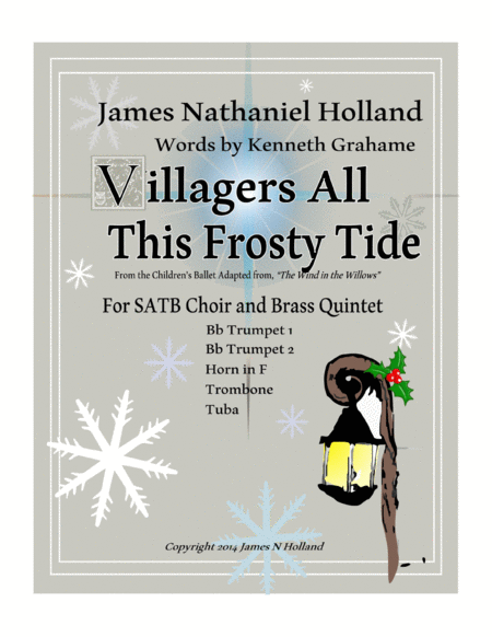 Villagers All This Frosty Tide For Satb Choir And Brass Quintet Sheet Music