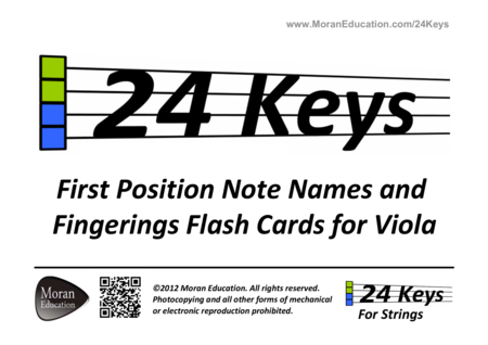 Viola Flash Cards Sheet Music