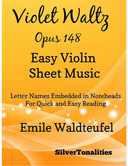 Violet Waltz Opus 148 Easy Violin Sheet Music Sheet Music