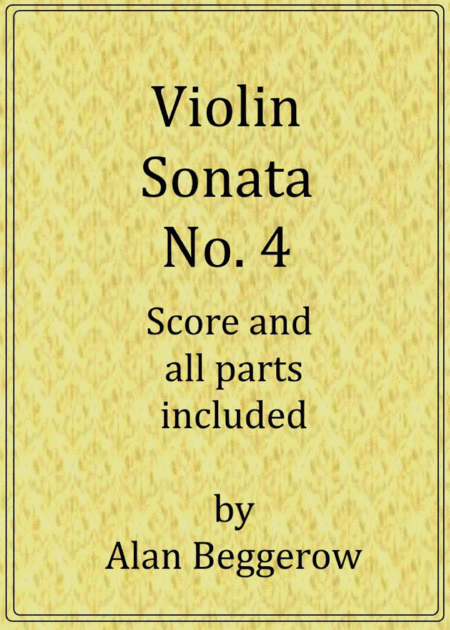 Violin Sonata No 4 Sheet Music