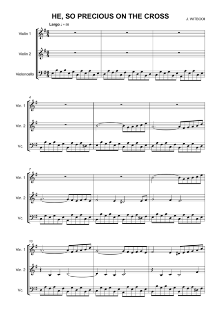 Violin Trio 2 Mov Ii Grave Sheet Music