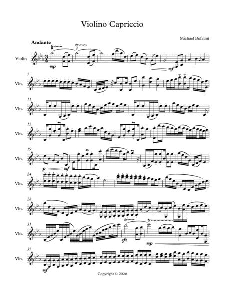 Violino Capriccio Sheet Music