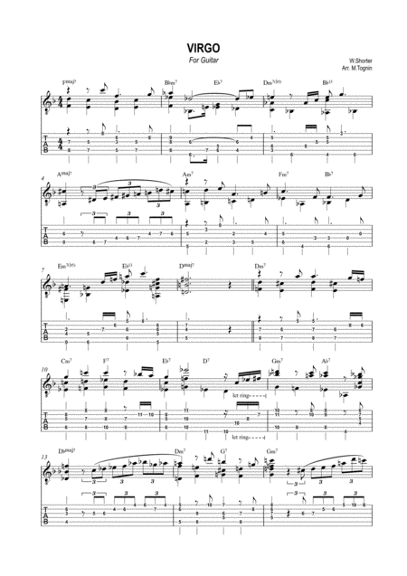 Virgo Sheet Music