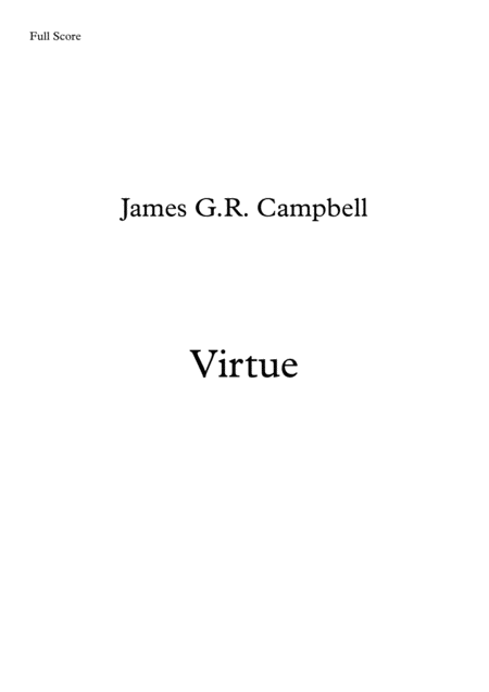 Virtue Sheet Music