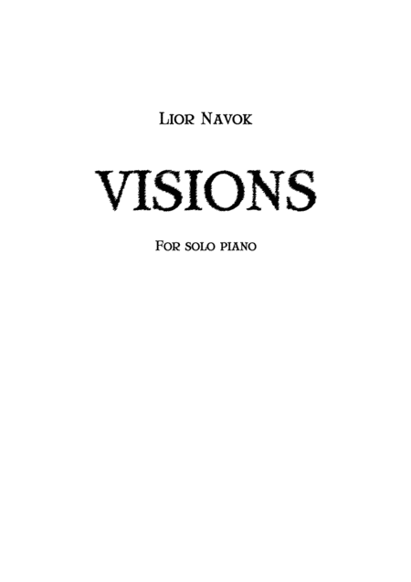 Free Sheet Music Visions For Piano Full Cycle