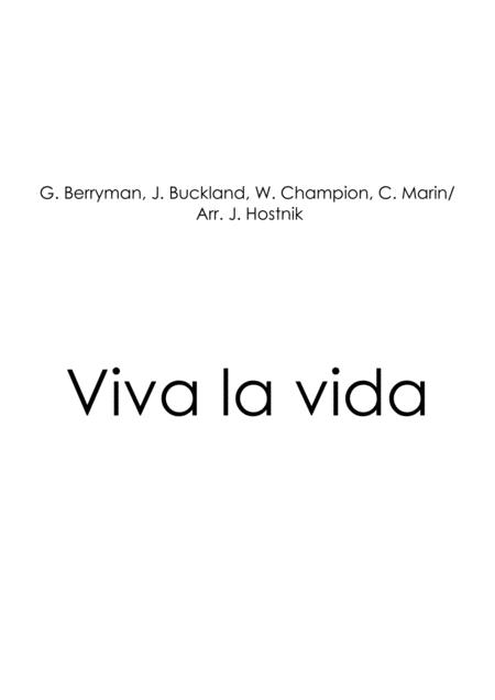 Viva La Vida Accordion Orchestra Score Sheet Music