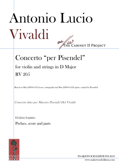 Free Sheet Music Vivaldi Concerto In D Major For Violin And Orchestra Rv 205