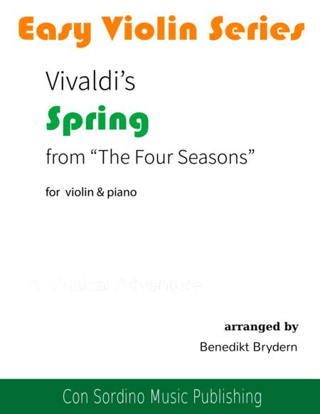 Vivaldi Spring Easy Violin Sheet Music