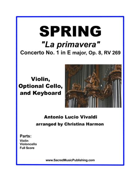 Free Sheet Music Vivaldi Spring Violin Cello And Keyboard