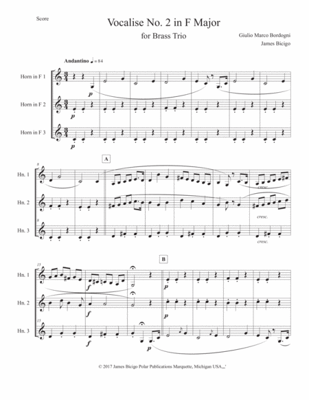Free Sheet Music Voalise No 2 In F Major