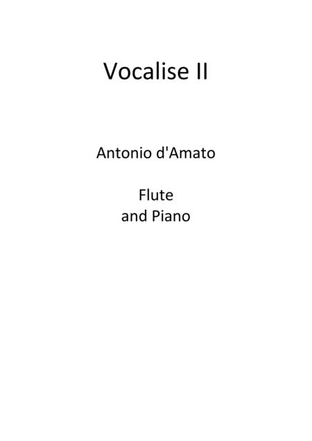 Vocalise No 2 Sheet Music