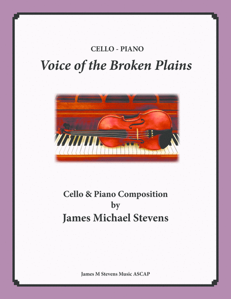 Free Sheet Music Voice Of The Broken Plains Cello Piano