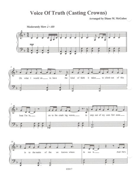 Voice Of Truth Sheet Music