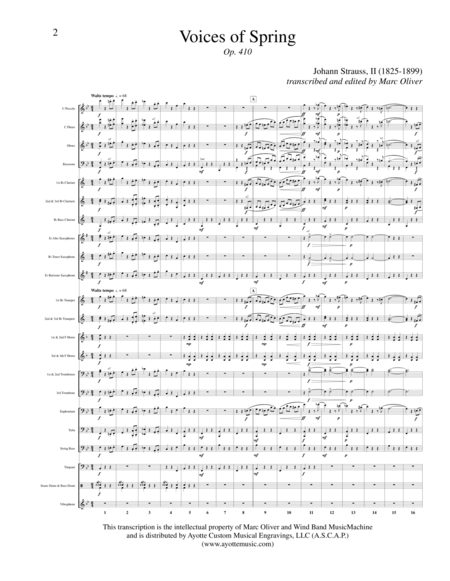 Free Sheet Music Voices Of Spring Op 410