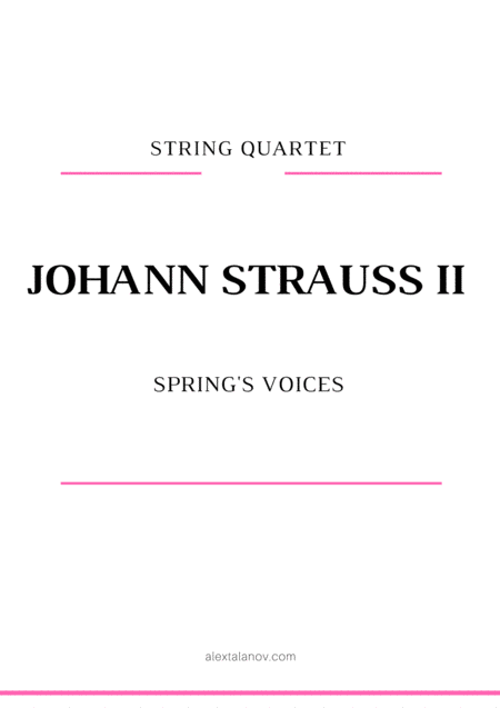 Free Sheet Music Voices Of Spring