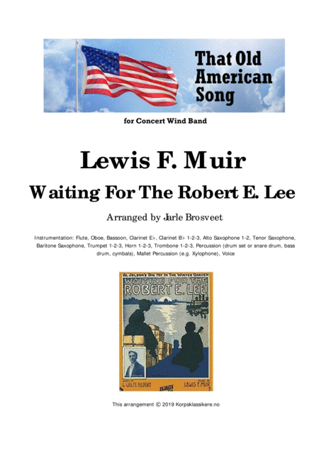 Waiting For The Robert E Lee Concert Wind Band Sheet Music