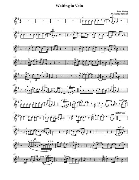 Waiting In Vain Solo Violin Sheet Music