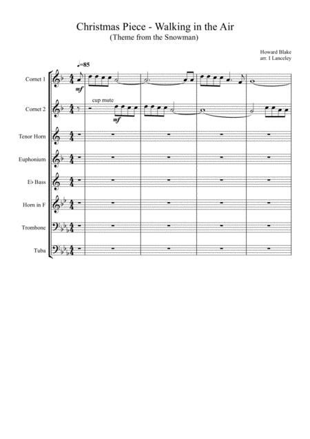 Walking In The Air Theme From The Snowman Sheet Music