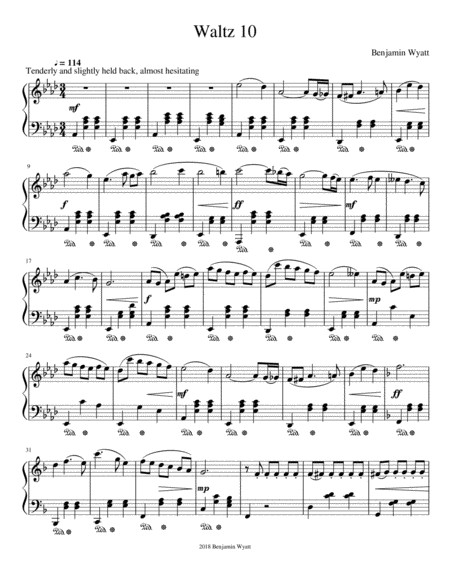 Waltz 10 Sheet Music