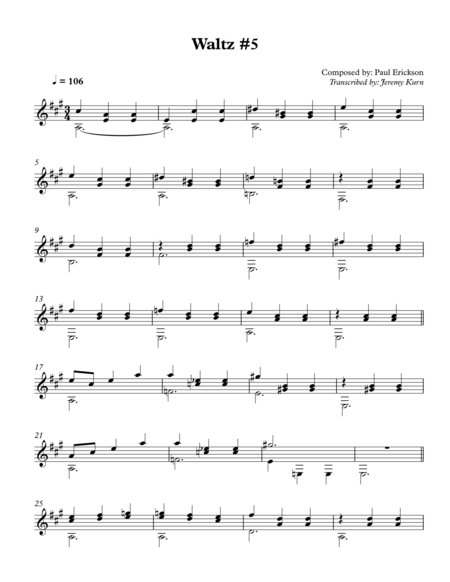 Waltz 5 Sheet Music