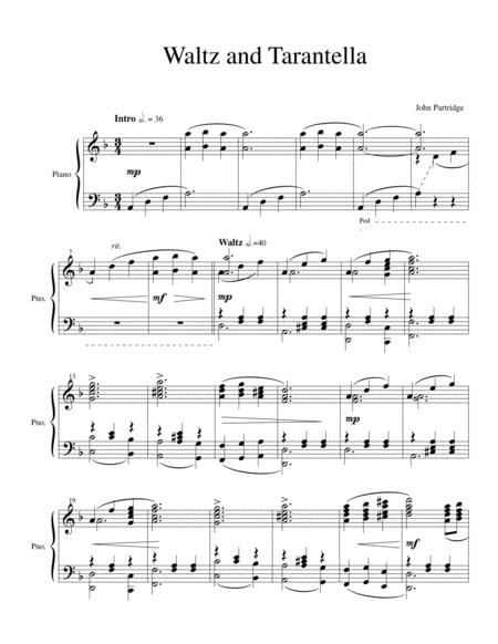 Waltz And Tarantella Sheet Music