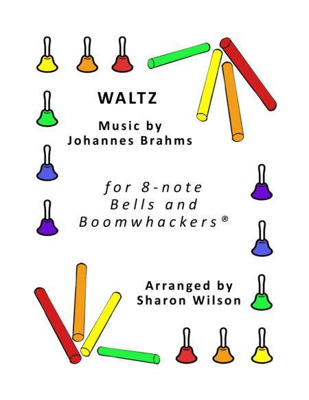 Waltz For 8 Note Bells And Boomwhackers With Black And White Notes Sheet Music