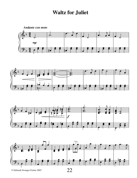 Waltz For Juliet Sheet Music