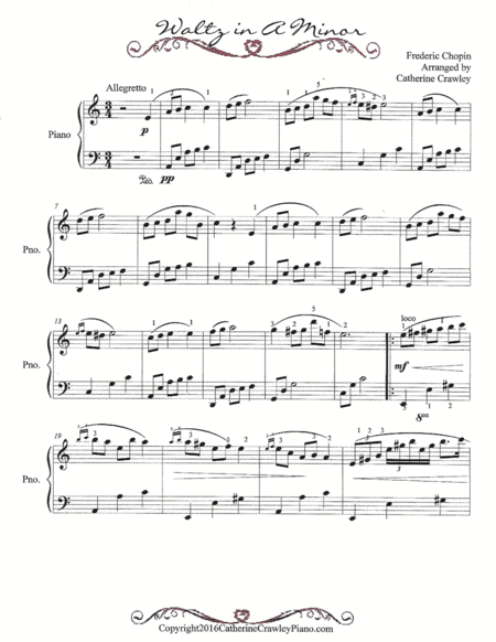 Waltz In A Minor Sheet Music