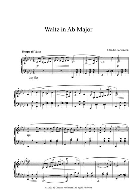 Waltz In Ab Major Sheet Music