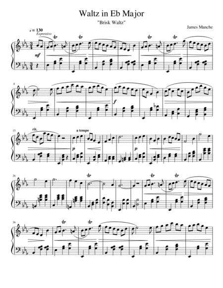 Waltz In E Flat Major Sheet Music