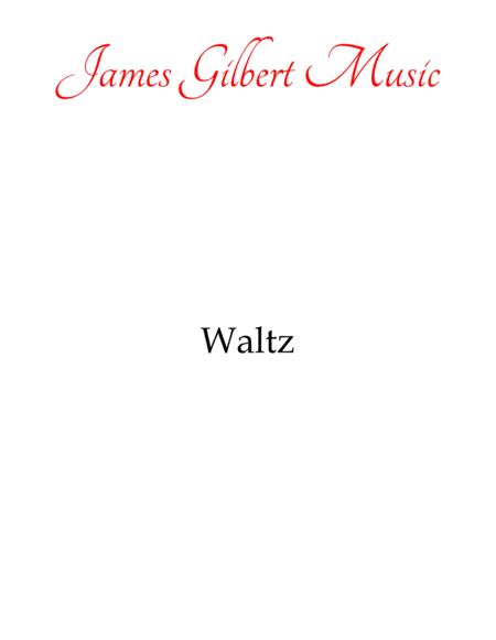 Free Sheet Music Waltz In E Major