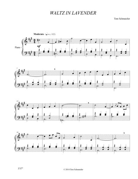 Free Sheet Music Waltz In Lavender