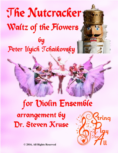 Waltz Of The Flowers From The Nutcracker For Violin Ensemble Sheet Music