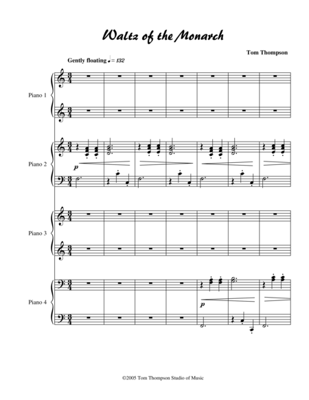 Free Sheet Music Waltz Of The Monarch