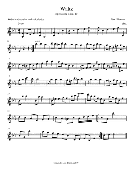 Free Sheet Music Waltz